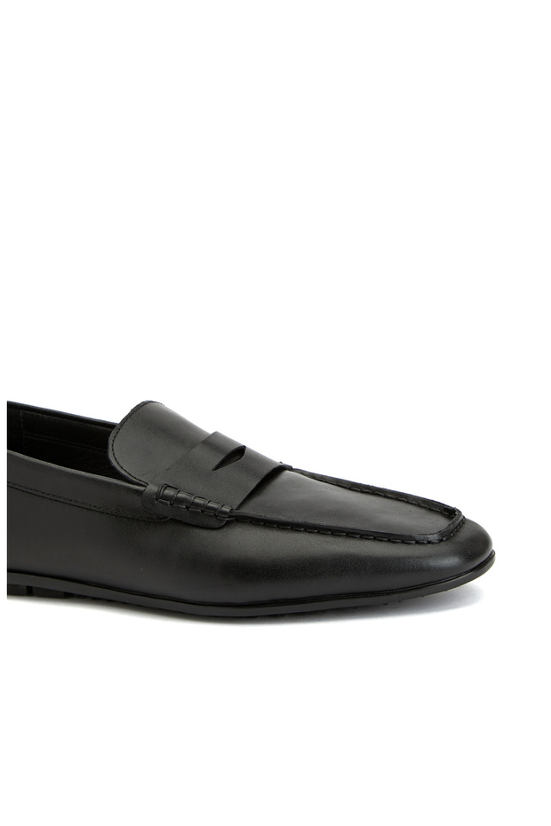 Siyah Erkek Deri Loafer - 6