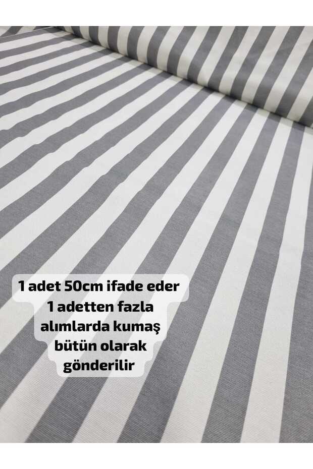 Duck Fabric (Grey Striped 50 X 180)