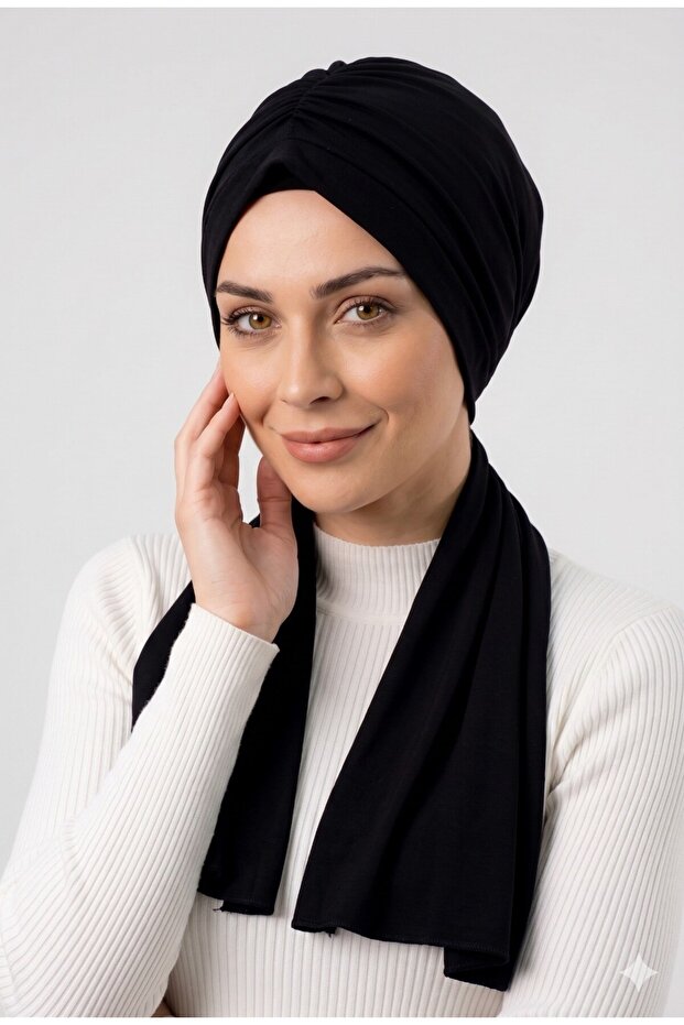 Dubai Practical Shawl Black Dps01 - 3