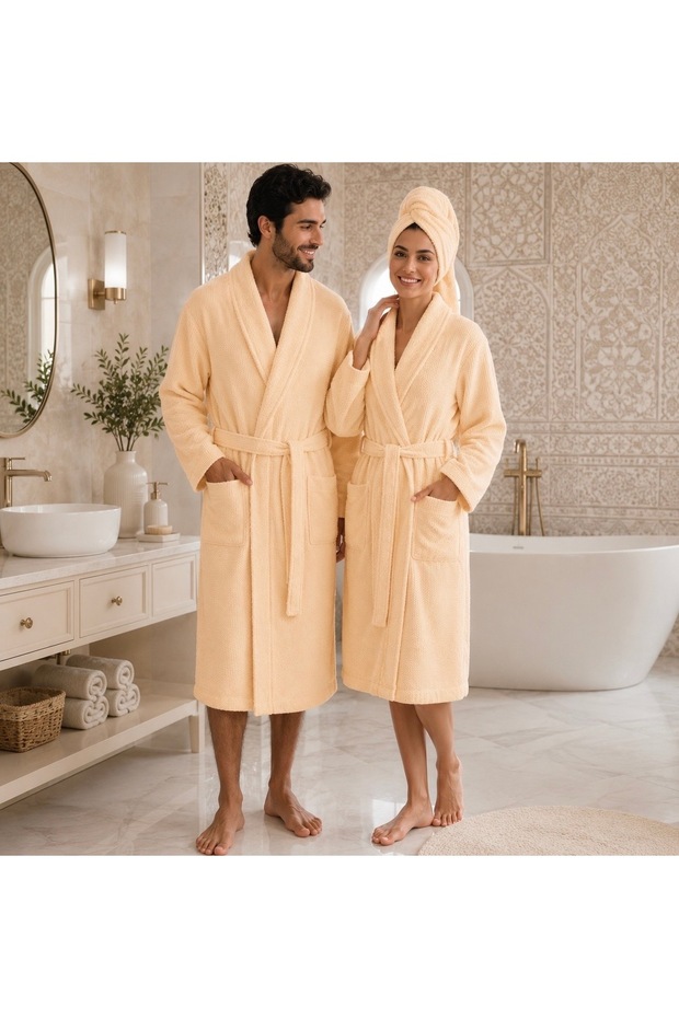 رداء الحمام، طقم مناشف الرأس، متوفر بمقاسات S-m وL-xl