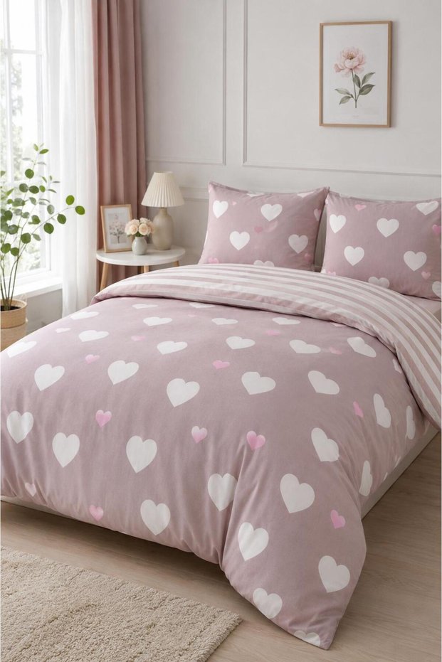 Mature Duvet Cover Set Double Size Herz Gülkurusu