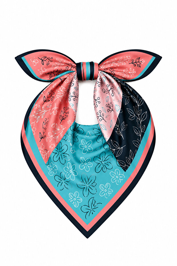Patterned Scarf Bandana 50X50 Women's Clothing Accessory