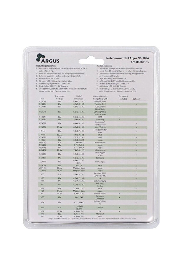 Alimentator Laptop Argus NB-90SA - 5