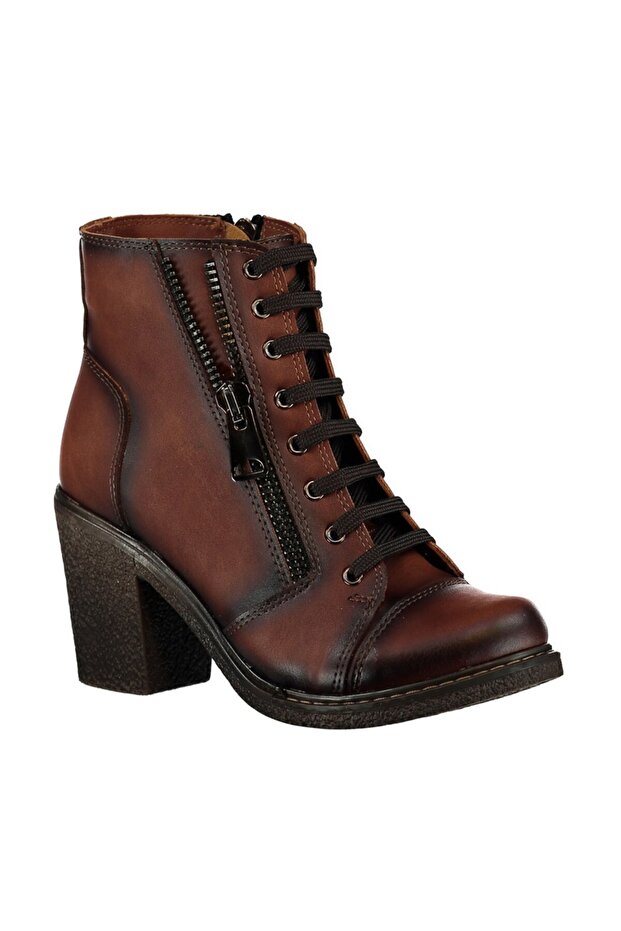 Hellbraune Damenstiefel C674150209 - 3