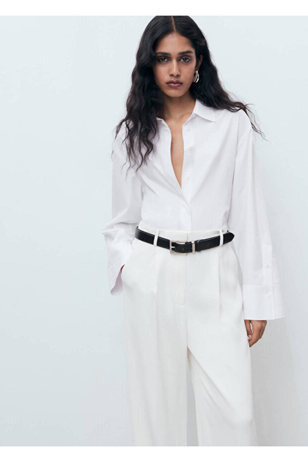 Crop Poplin Shirt