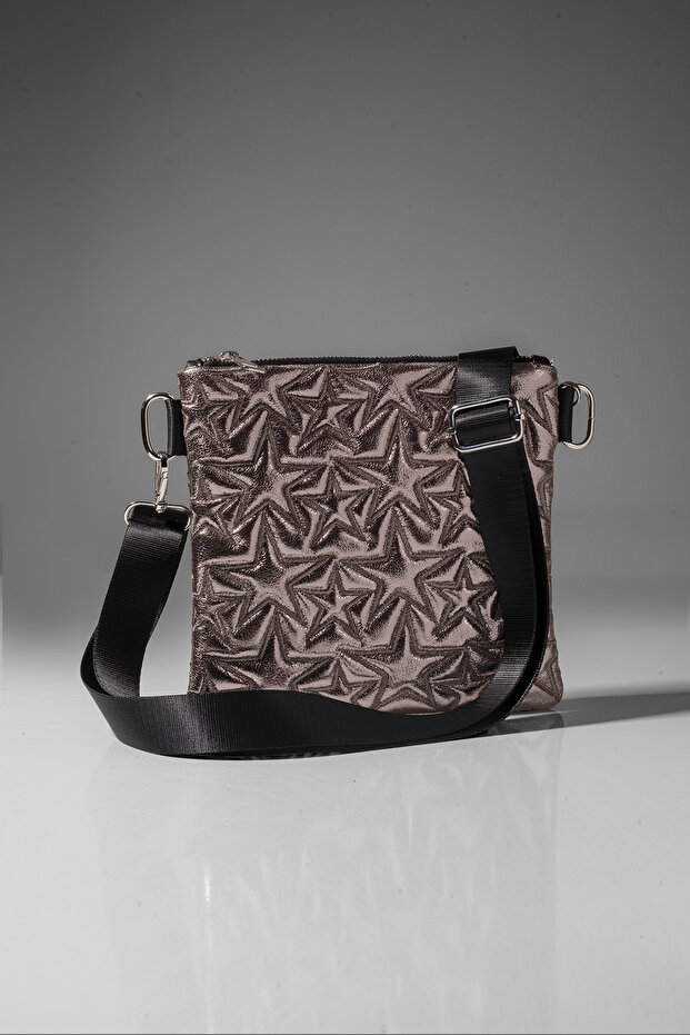 Star Pattern Crossbody Bag Platinum - 4