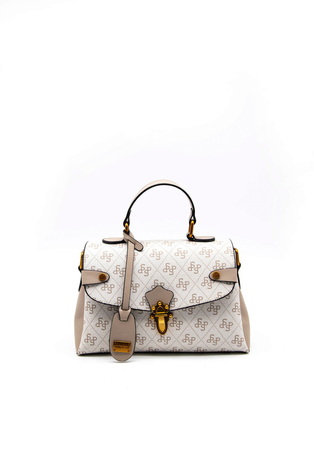 Women / Girls Shoulder Bag 1159-45423 Bag Si M178 Beige-Matte Sand