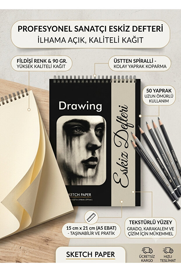 دفتر رسم، لوحة رسم، لوحة رسم، مقاس A/5