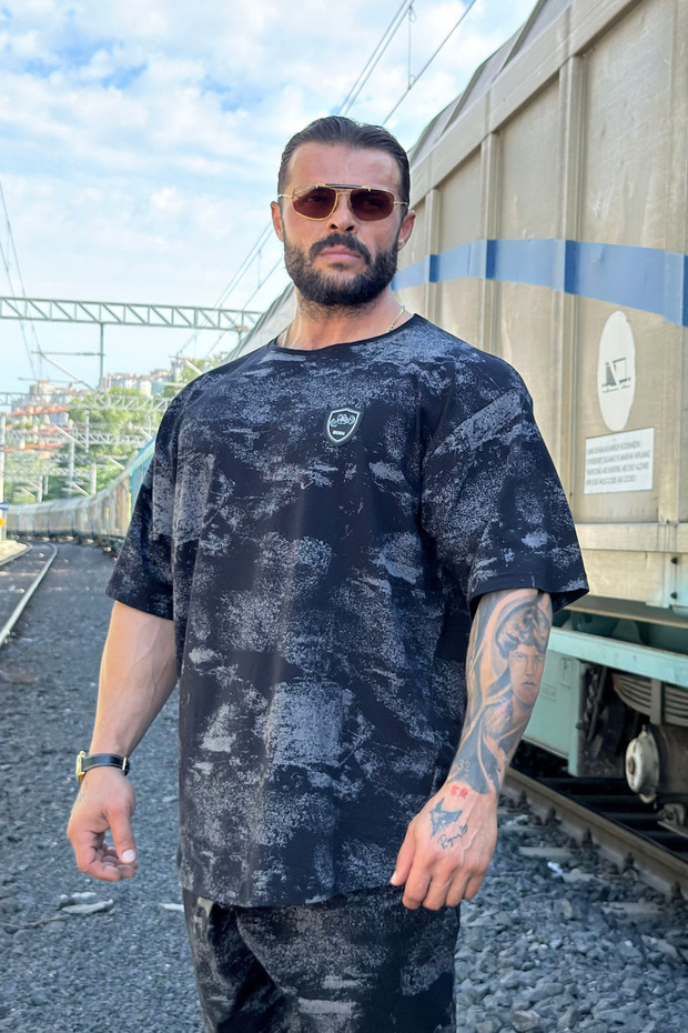 Oversize Rag Top T-shirt Antique Pattern 3334