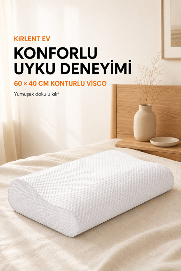 Orthopedic Pillow Viscos 60X40Cm Neck Dislocation Neck Relief Neck Pain Supported Viscos Orthopedic