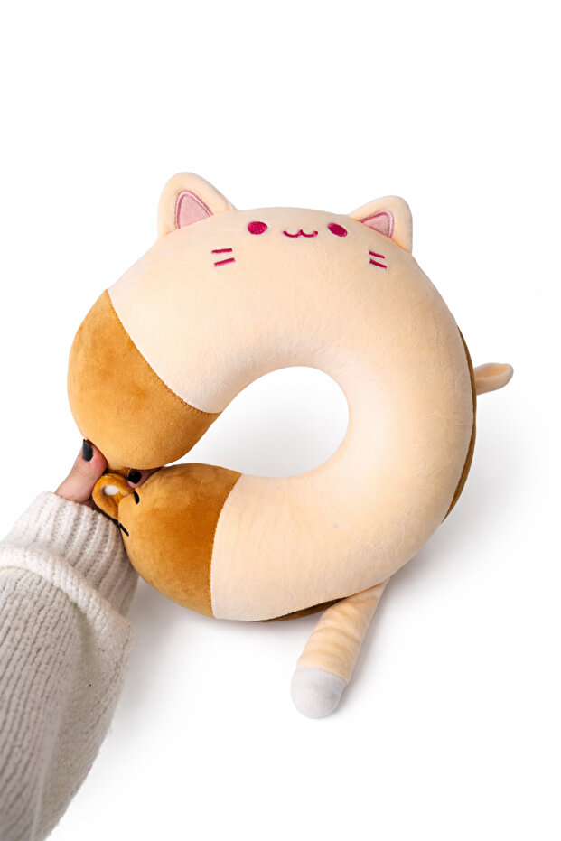 Tailed Cat Memory Foam Neck Pillow - 3