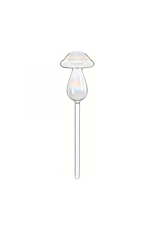 Rainbow-S Glass Plant Watering Glass Globes Mushroom Shape Self Watering Drip Irrigation System Rain