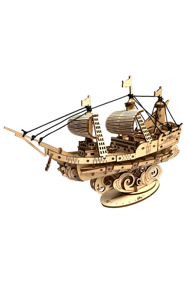 Ocean sailboat Ocean Sailboat 3D Wooden Puzzle, Scale Model, DIY Model Kit, Handcraft Gift, Home Dec