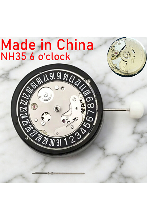 6 o clock black NH35 3 and 6 O'clock Black and White Calendar The Chinese NH35 Movement Can Replace