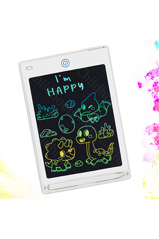 WHITE WHITE 8.5 Inch LCD Drawing Tablet Electronic Writing Board Handwriting Pads Portable Electroni