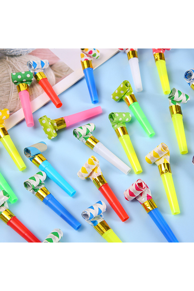 30pcs 30Pcs/bag Party Blower Whistles Noice Maker Toys for Kids Birthday Party Favors Baby Shower Pi