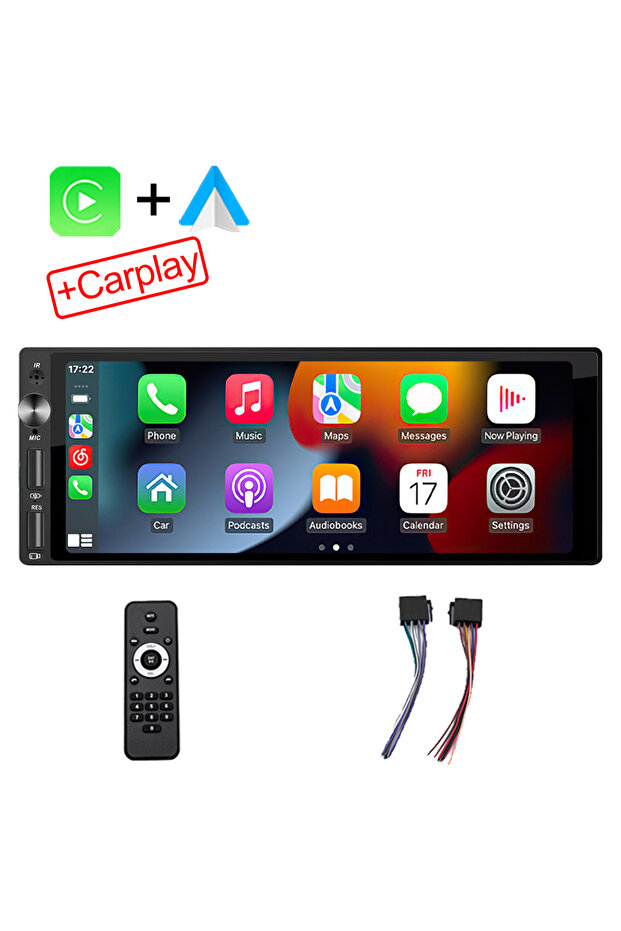 1DIN 6.9 Carplay IPS 6.9 Inch 1Din Carplay Android Auto Car Radio Multimedia Video MP5 Player 1 Din