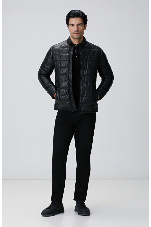 Siyah Casual Pantolon - 1