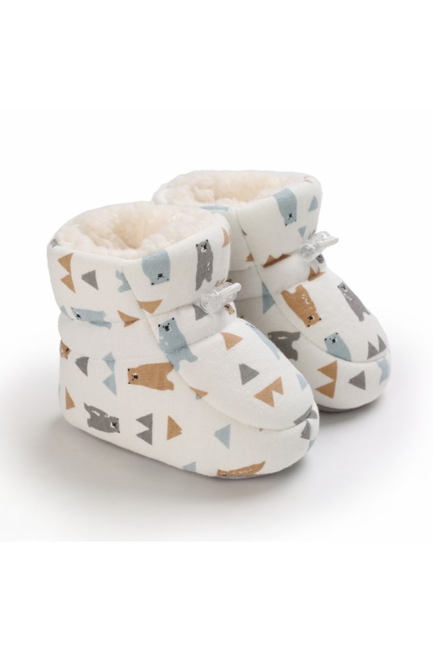 13-18 Months B315Little Bear 2022 Baby Autumn Winter Boots Baby Girl Boys Winter Warm Shoes Solid Fa