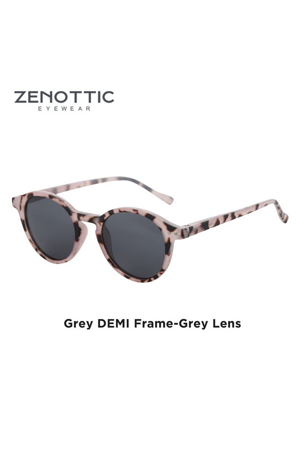 ZENOTTIC 025 Black Grey Lens ZENOTTIC Retro Polarized Sunglasses 2026 2025 Men Women Vintage Small R