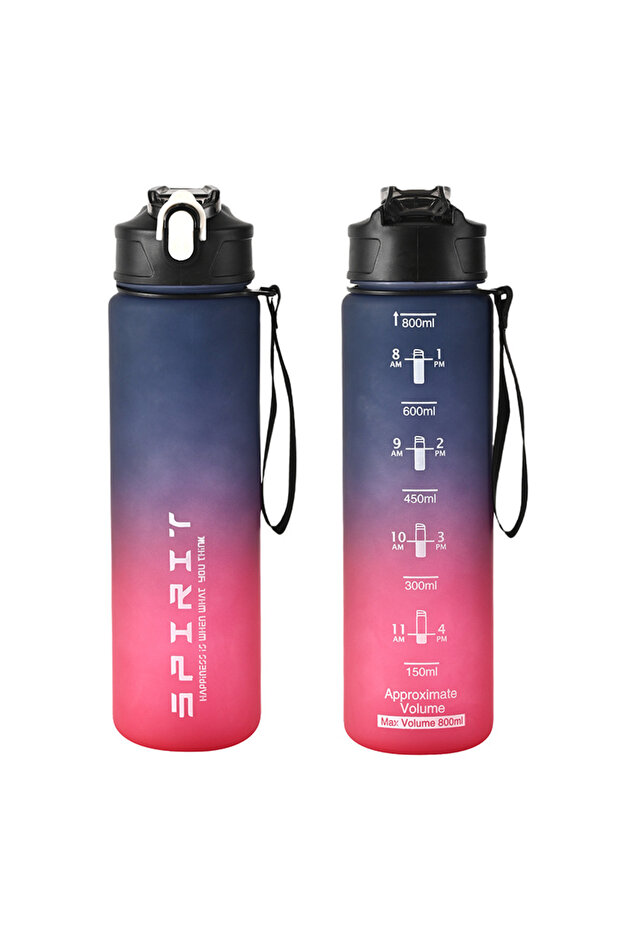 800ml Purple Red 1PCS 800ML Large Capacity Sports Water Bottle Leak Proof Colorful Plastic Cup Drink