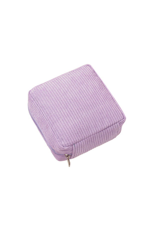Purple Sanitary Napkins Organizer Bags Women Portable Makeup Lipstick Travel Organizer Bag Multifunc