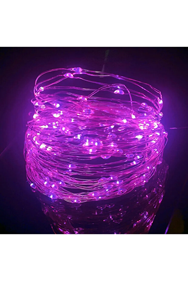 1 متر مع جهاز تحكم عن بعد وردي 20 متر/10 متر 8 وظائف تحكم عن بعد أضواء خرافية LED أضواء سلسلة USB عيد الميلاد
