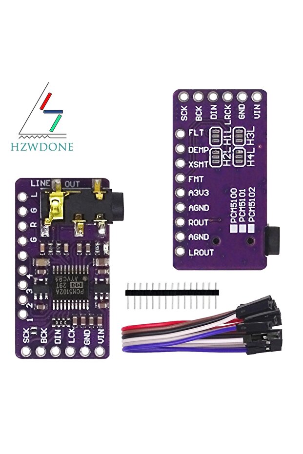 Interface I2S PCM5102A DAC Decoder GY-PCM5102 I2S Player Module For Raspberry Pi pHAT Format Boar... - 1