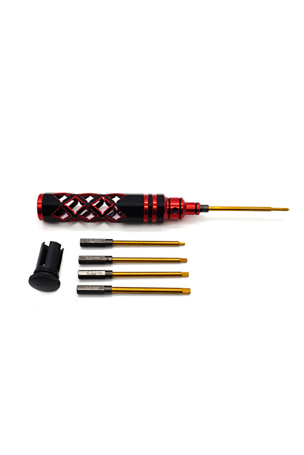 5-in-1 Red ​YSIDO 1.5mm 2.0mm 2.5mm 3.0mm Hex Screw Driver Screwdriver Set Hexagon Tool Kit For FPV