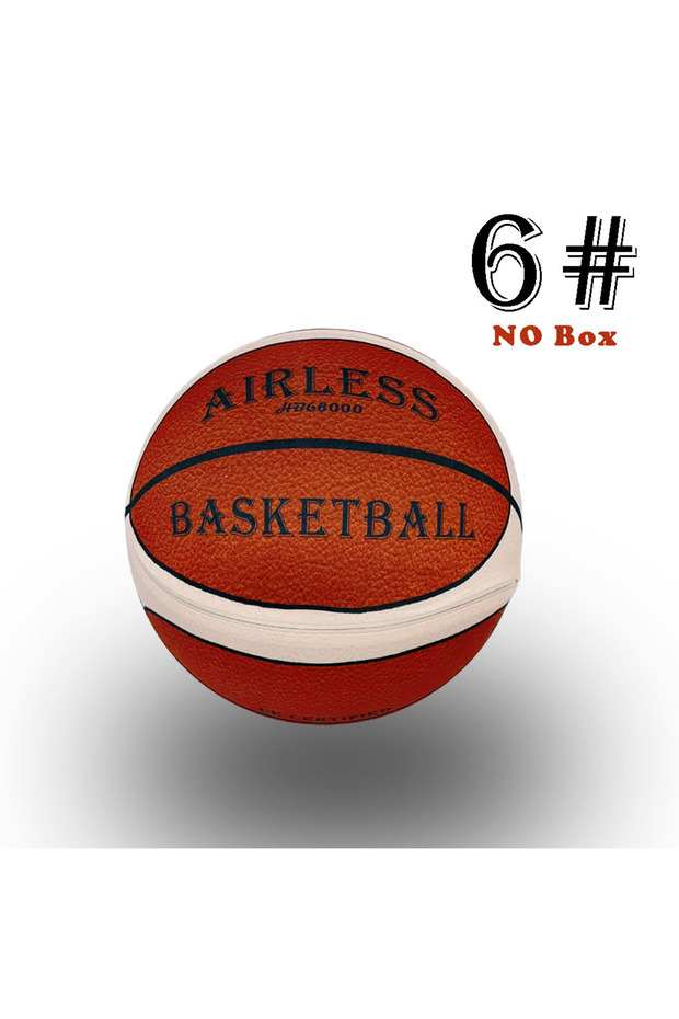 Size 6-Textile Cover Silent Basketball Size 7#(29.5")6#/5# Dribbling Indoor Grooved Airless Foam Bas