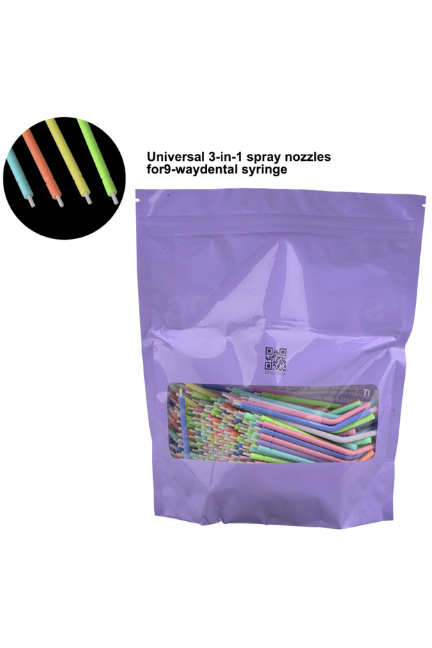 250 pcs Disposable Nozzles Tips for Dental Triple Air Water Syringe 3 Way Syringe for Dental Unit...