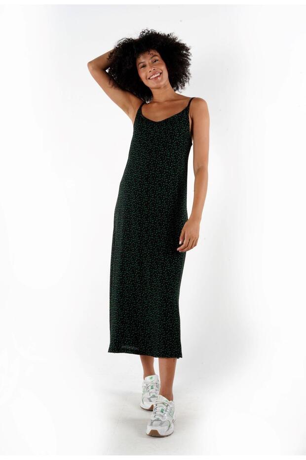 Desenli Thin Strap Midi Dress (B24-005206)