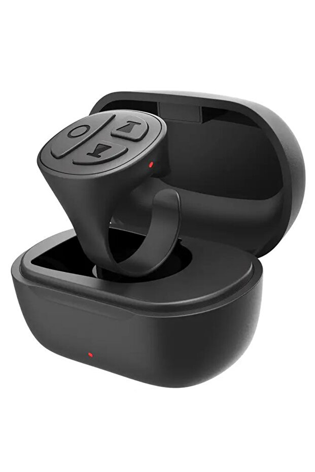 Black GITFOS Scrolling Ring Wireless Finger Shutter Remote Control Page Turner Mobile Phone Controll