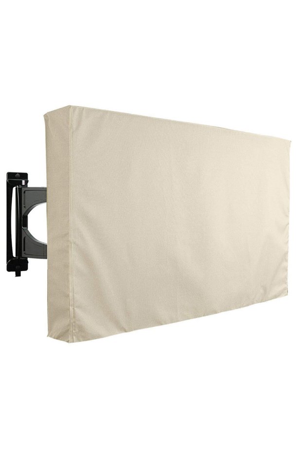 FOR 40-42inch TV Beige 1 PC TV Weatherproof and Dustproof Outdoor TV Cover to Protect the TV Screen.