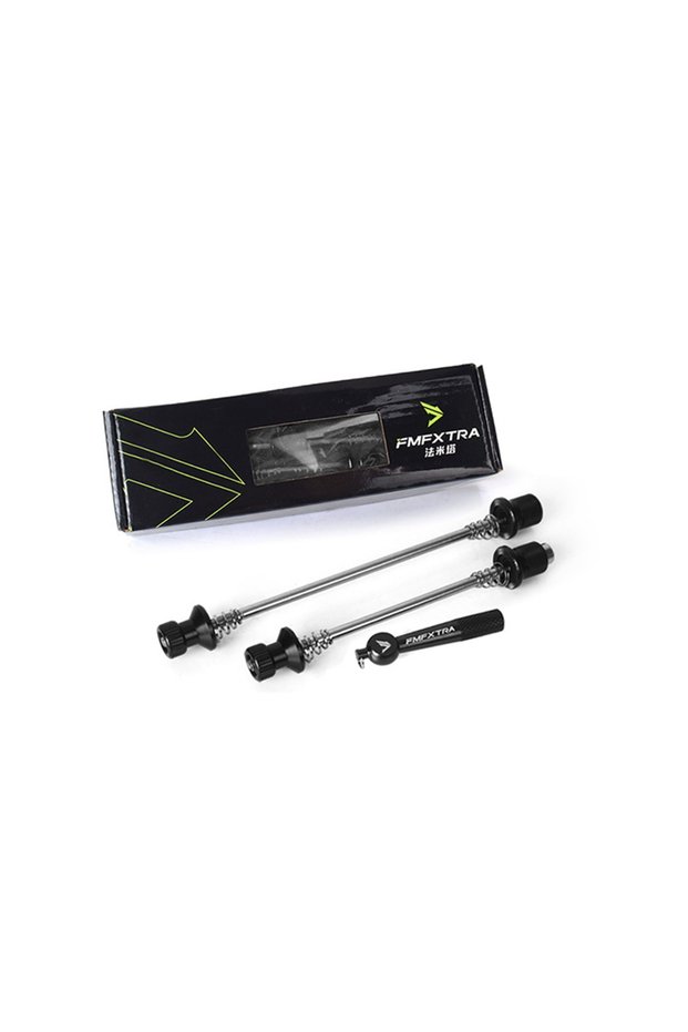 black New Bicycle Skewer Lever Quick Release Bike QR Wheel Locking Security Anti Theft Skewers For M