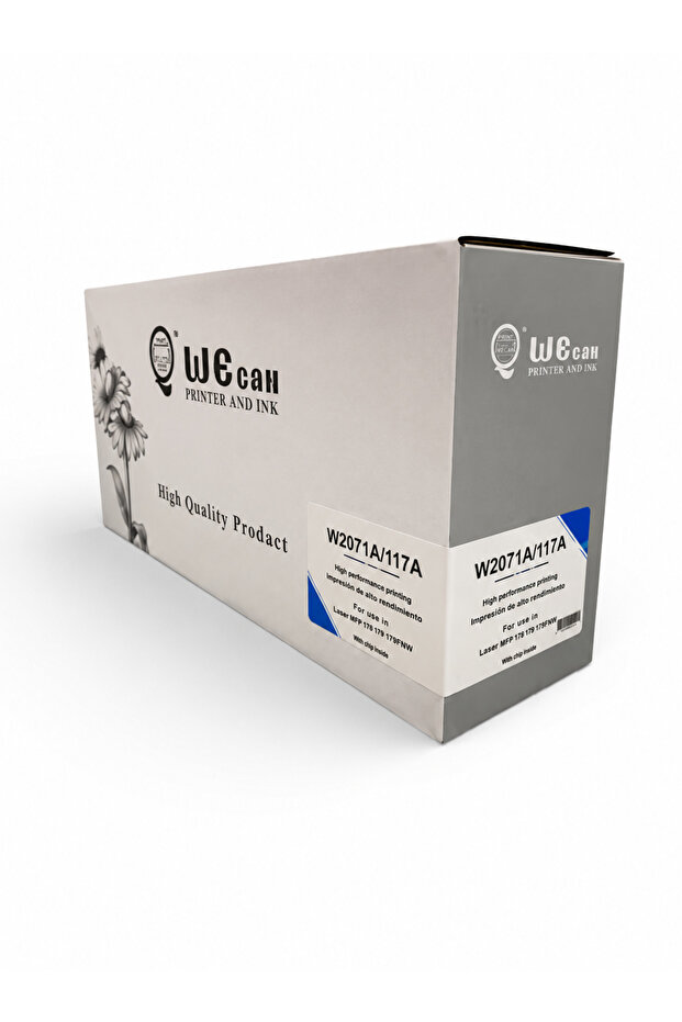 حبر تونر W2071A / 117A سماوي (Cyan) متوافق مع طابعات HP
