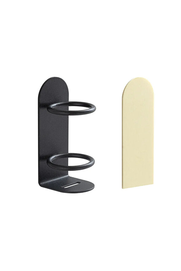 Black 1pc Wall-Mounted Electric Toothbrush Holder Razor Toothpaste Holder Storage Shelf Toothbrush O