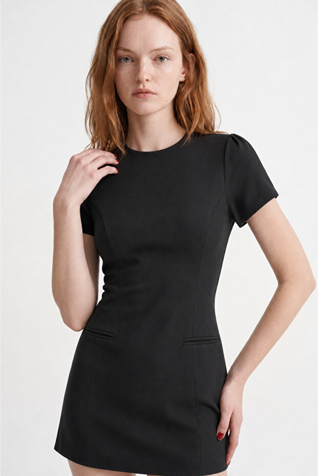 Short Sleeve Mini Length Bodycon Women's Dress