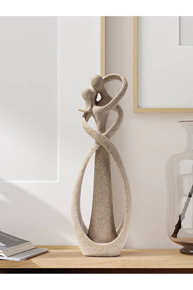 BL545 Nordic Style Creative Home Decor: Embracing Couple Sculpture for Office, Bookshelf, Living Roo
