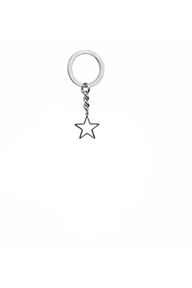 Minimal Star Figured Unisex Metal Keychain – Simple, Stylish and Meaningful