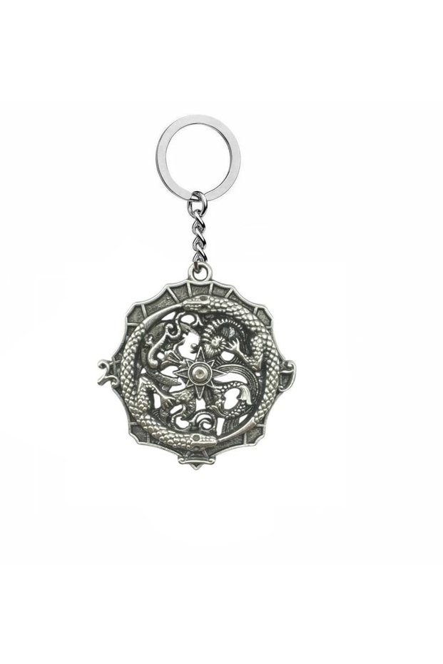 Unisex Keychain with African Cattle Figure – Symbol of Ethnic and Natural Power