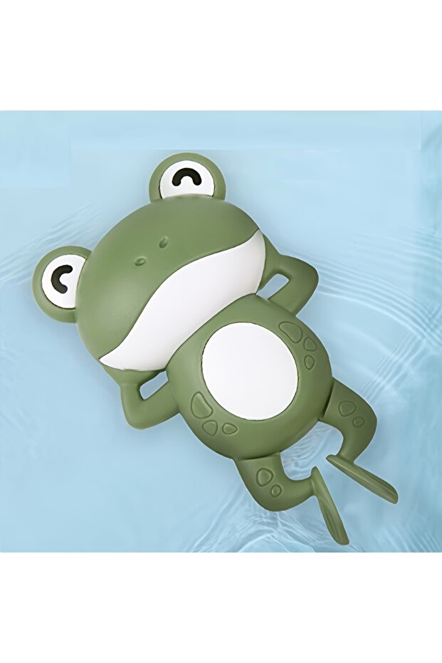 green Frog Bath Toy - Non-toxic Plastic, Suitable for Water Games , Ideal Shower&Swimming Pool Game