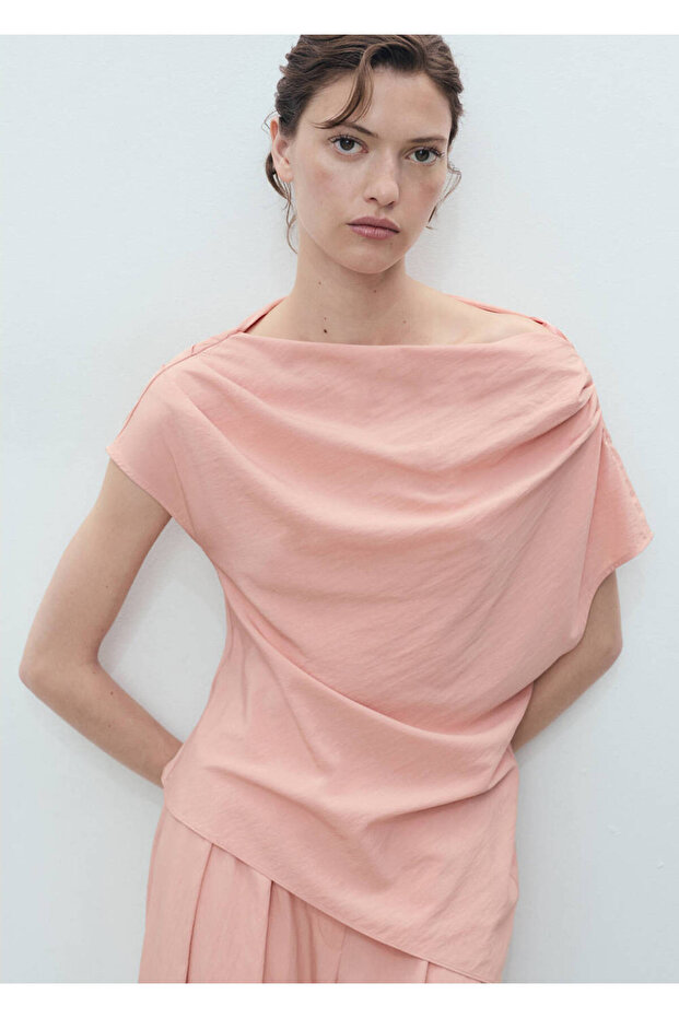 Drape Asymmetrical Blouse