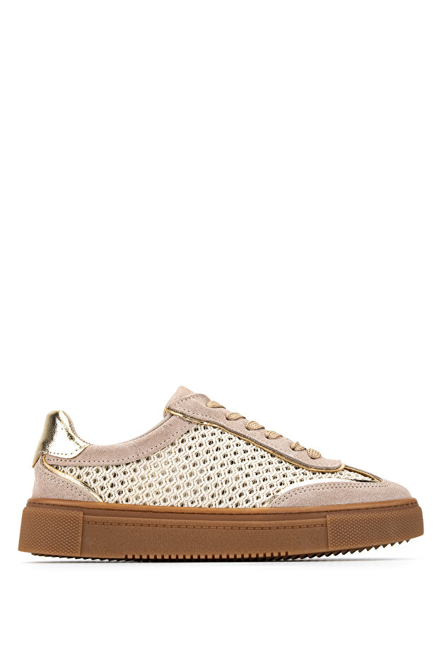 Women's Beige Suede Sneakers & Sneakers