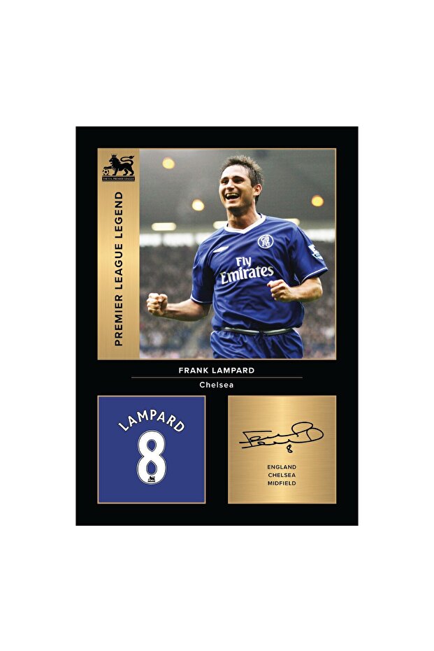 Frank Lampard Chelsea Legends Signed Autograph Picture A4 Framed Gift