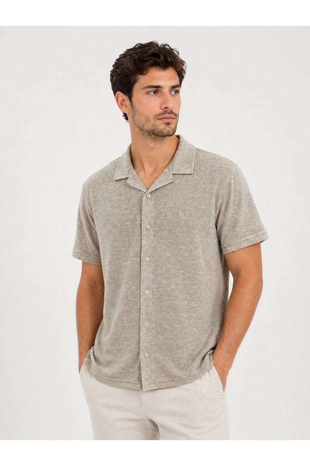 Men's Summer Textured Shirt
