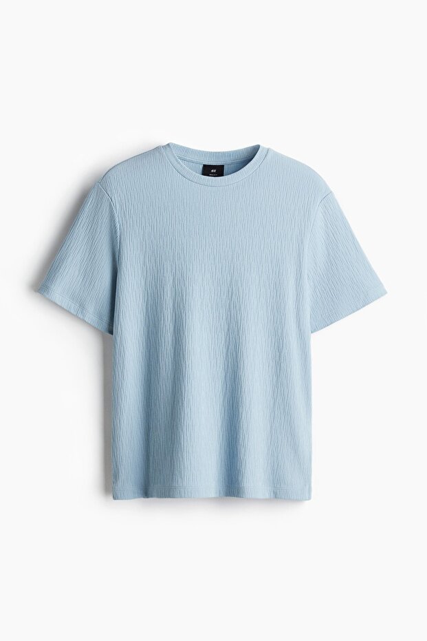 Tekstüre Tişört Regular Fit - 1