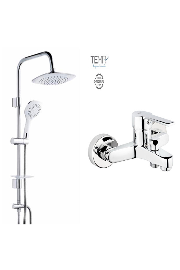 Flora Bathroom Faucet and Rain Bianco Shower System