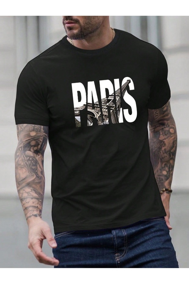 Sila Trend Unisex Black Oversize Printed T-Shirt Streetwear Comfortable Fit Daily Premium