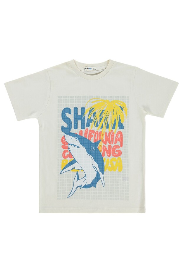 Shark California 6-9 Years Old T-Shirt - Off-White